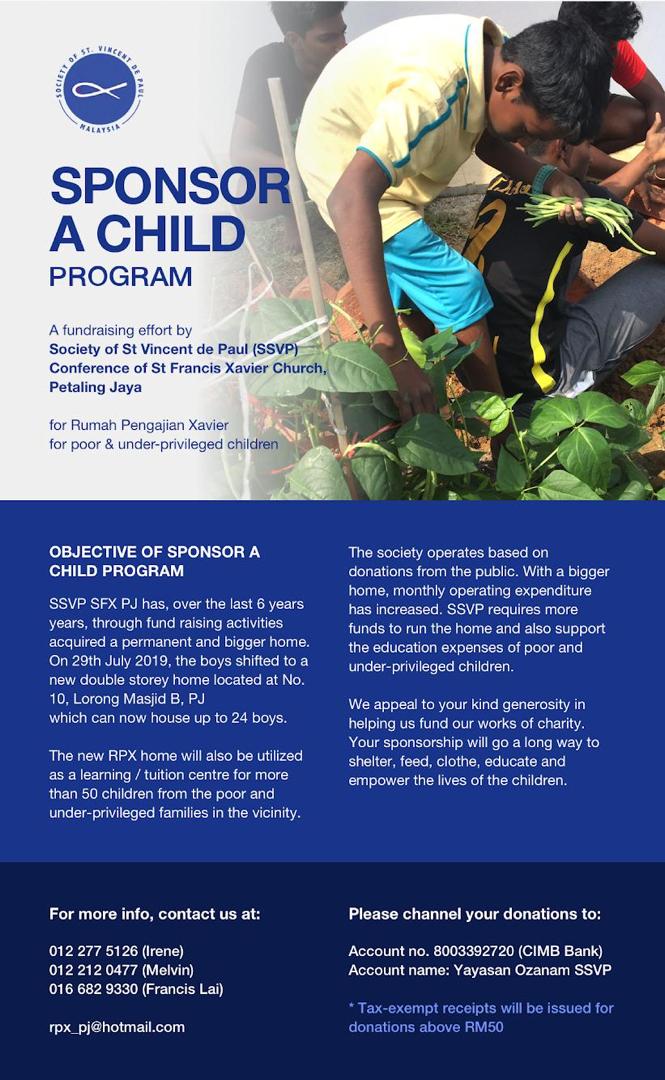 Sponsor A Child Program